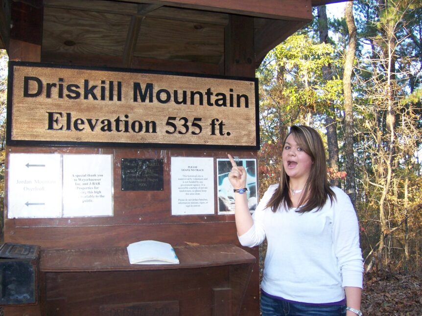 Daughter Martha Grace after a later conquest in 2009. Her nearly-superhuman fitness is evident by this photo at the summit where she appears barely winded.